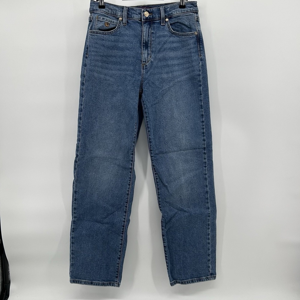 Gloria Vanderbilt Womens 4‎ High Rise Straight Leg Jeans Blue Denim Classic Fit